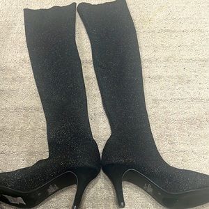 Women over the knee heeled boots